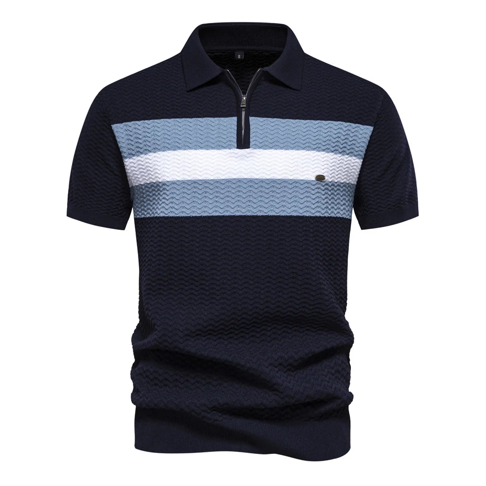 Polo Punto Acanalado Texturizado Hombre | Transpirable Verano | Tallas S-XXL | Tico Trendy