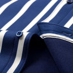 Camisa Rayas Terciopelo Hombre | Engrosada Cálida | Negocios Casual | Invierno S-4XL