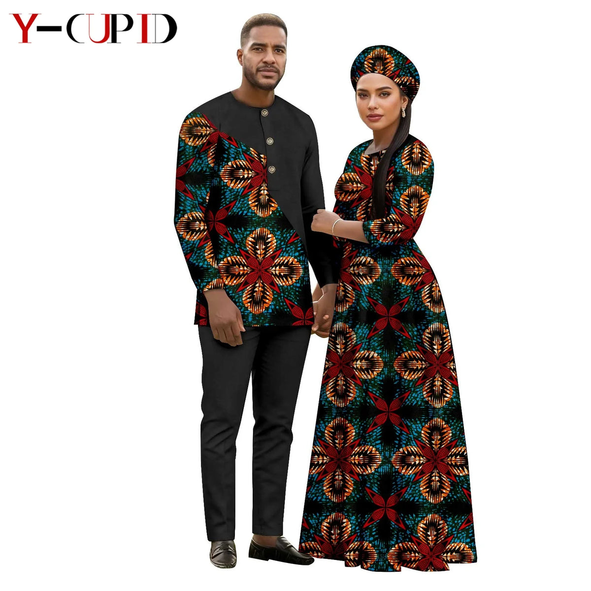 Vestido Tutú Estampado Africano Pareja | Ideal Boda | Tallas S-6XL | Tico Trendy