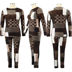 Conjunto de ropa de talla grande para correr, chándal de 2 piezas, Top elástico y pantalones, traje a juego, venta al por mayor, Dropshipping
