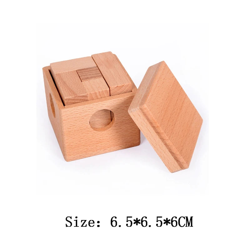 Rompecabezas clásico De Madera 3D para adultos y niños, cabeza De cabeza, Juguetes Para el desarrollo del cerebro