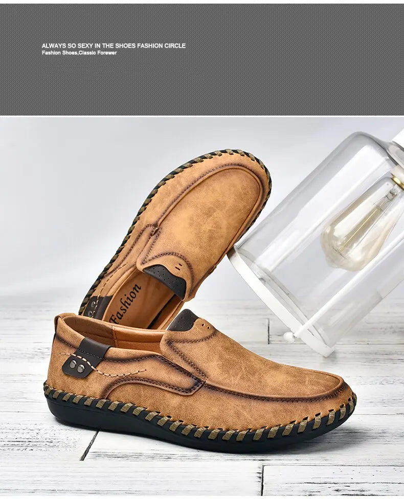 Mocasines Lujo Hombre ∣ Cuero Suave ∣ Zapatos Cómodos para Conducir