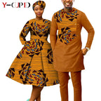 Vestido Dashiki Manga Larga Africano Pareja | Top y Pantalón | Tallas XS-6XL | Tico Trendy