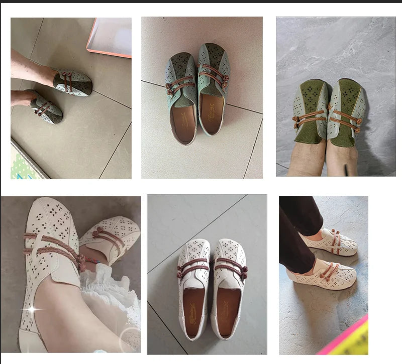 Mocasines de Diseñador con Punta Cuadrada | Ajuste Ancho | Cuero Suave | Novedad