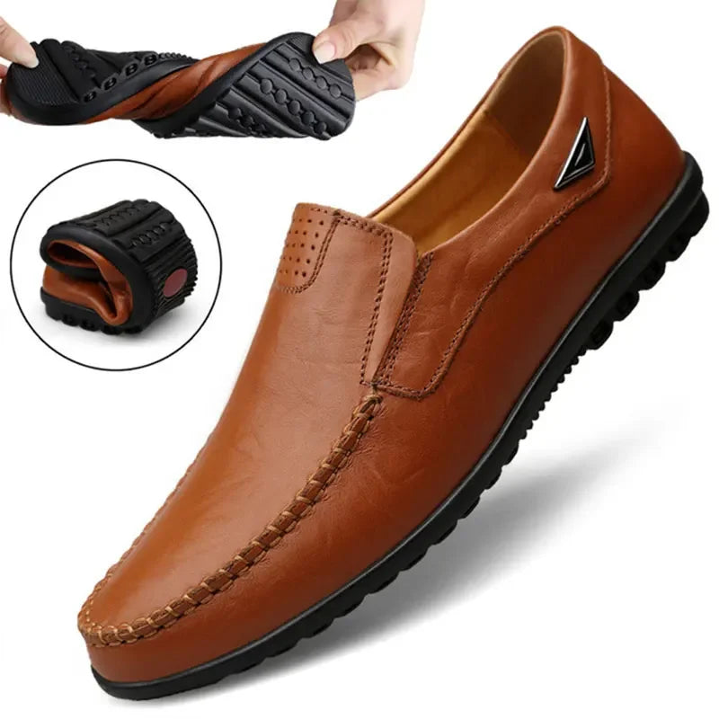 Zapatos Piel Genuina Hombre ∣ Transpirables Conducción ∣ Talla 37-46
