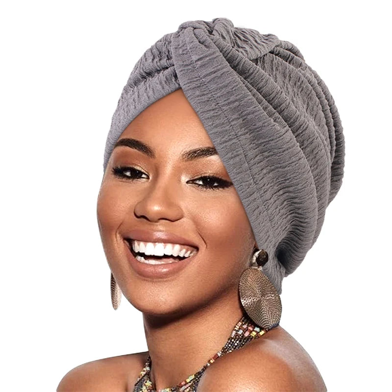 Nuevo turbante musulmán para mujer, gorro envolvente para la cabeza, pañuelo elástico para la cabeza, pañuelos, sombreros para el cabello para mujer, gorro, pañuelo interior islámico