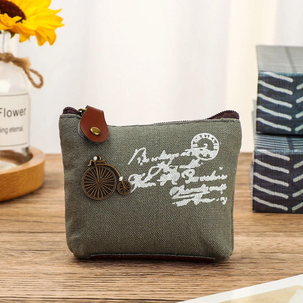 Bolso Tipo Cubo de Lino Floral Étnico para Mujer