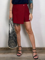 Mini Falda-Shorts Asimétrica | Estilo Elegante | Mujer
