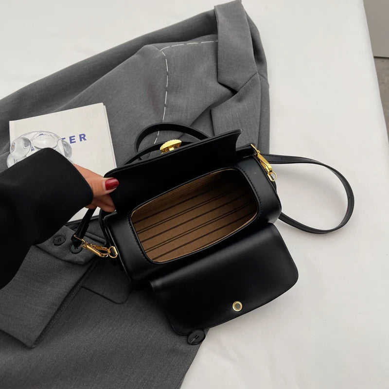 Mini Bolso Cruzado Cuadrado Lujo Estructurado | Diseño Simple Tendencia Versátil