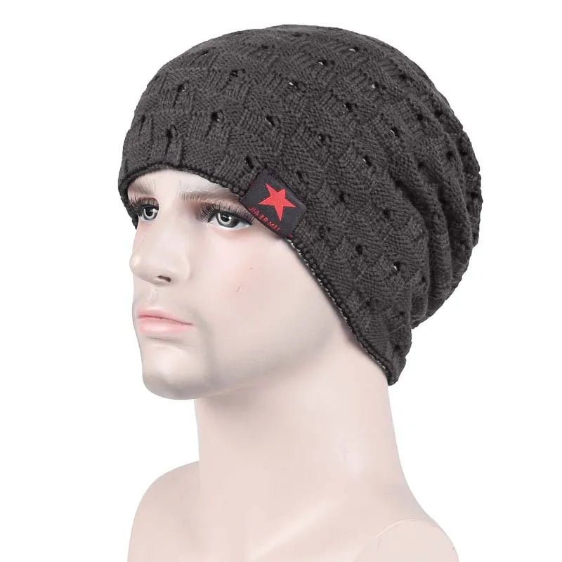 Gorro Punto Acrílico Rayas Cálido Térmico | Invierno Montar Casual Unisex