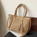 Bolso De Mano Tejido Vintage Mujer Playa Verano Cruzado