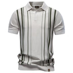 Polo Rayas Elegante Lujoso Hombre | Manga Corta Suave | Tallas S-XXL | Tico Trendy