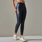 Pantalón Lápiz Alto Ticotrendy | Cuero PU Elástico | Otoño Invierno