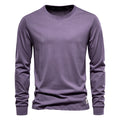 Camiseta Cuello Redondo Color Liso Hombre | Manga Larga Básica | Tallas XS-XXXL | Tico Trendy