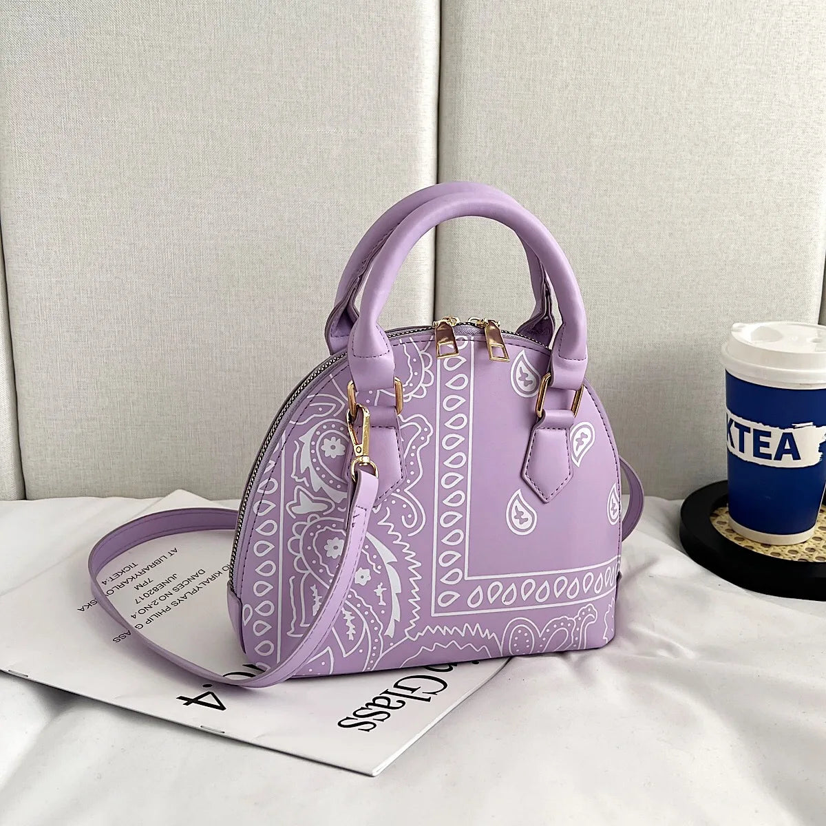 Bolso De Hombro Floral Para Mujer Elegante Bandolera Pequeña Versátil