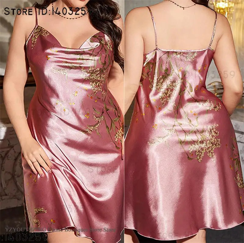 Camisón con Estampado de Cerezo | Talla Grande
