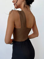 Traje de Baño Enterizo Un Hombro | Plisado Elegante y Sexy