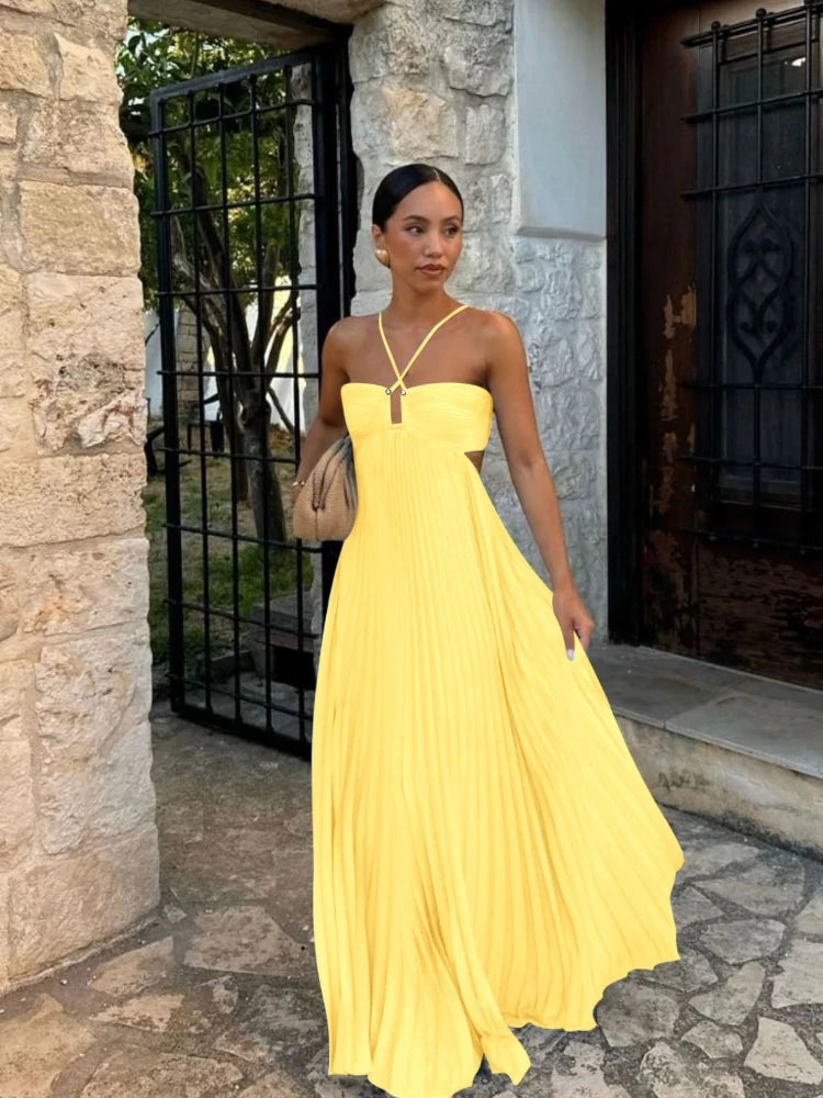 Vestido de Batas Plisado 2025 para Vacaciones | Estilo Versátil