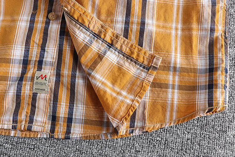 Camisa Cuadros Hombre | Algodón Lavado | Estilo Gótico | Manga Corta | Ticotrendy Costa Rica