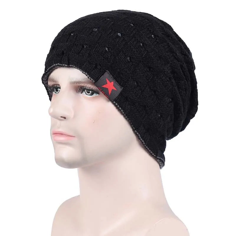 Gorro Punto Acrílico Rayas Cálido Térmico | Invierno Montar Casual Unisex