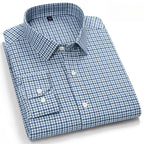 Camisa Clásica Algodón Hombre | Manga Larga | Botones | Casual y Oficina | Ticotrendy