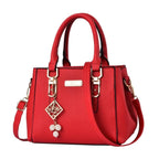 Bolso de Hombro de Gran Capacidad de PU con Bolsillo Abierto para Mujer