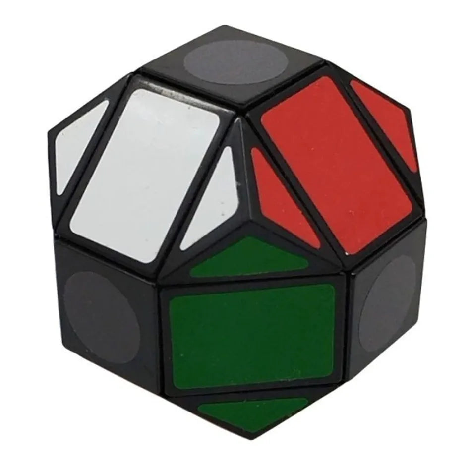 Lanlan Facebook dodecaedro rómbico negro PVC pegatina educativo Cubo mágico juguete Idea de regalo Cubo mágico juguetes para niños