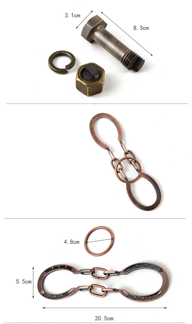 Rompecabezas de Metal IQ clásico creativo, rompecabezas mágico desconcertante, juego de juguetes para niños y adultos, regalos divertidos para niños