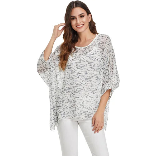 Vestido casual bohemio estilo chiffon disponible en tallas grandes 4XL 5XL 6XL vestido vintage floreado con cuello en O camiseta estilo long top