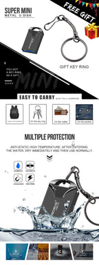 Memoria USB Mini Metal | USB 3.0 Compacta | Ticotrendy Costa Rica