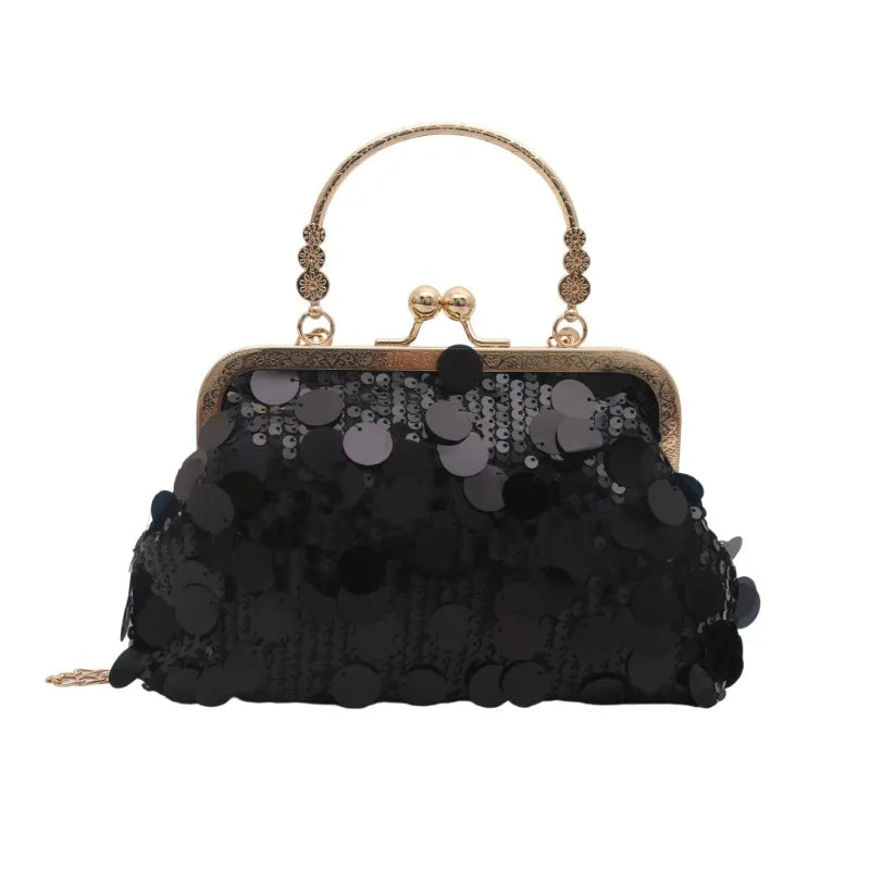 Bolso Hombro Mujer Elegante Lentejuelas Noche