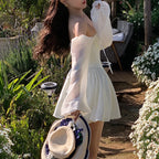 Vestido Blanco para Mujer |  Falda de Princesa | Estilo Y2K y Elegante | Tico Trendy