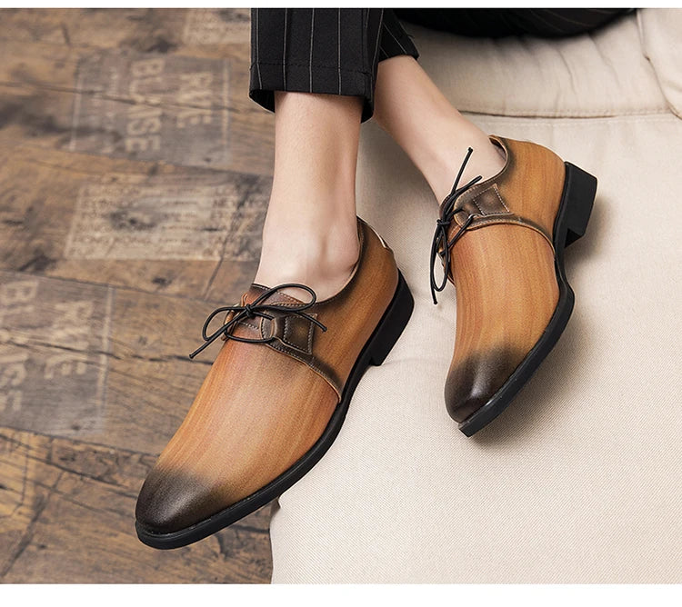 Zapatos Vestir Rosados Hombre Oxford Elegantes Casuales Banquete Boda | Talla 48