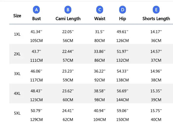 Pijama de Satén | Camisola y Short | Talla Grande