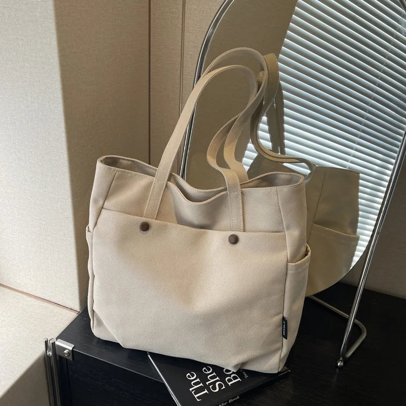 Bolso De Mano De Lona Mujer Gran Capacidad Viaje Y Trabajo