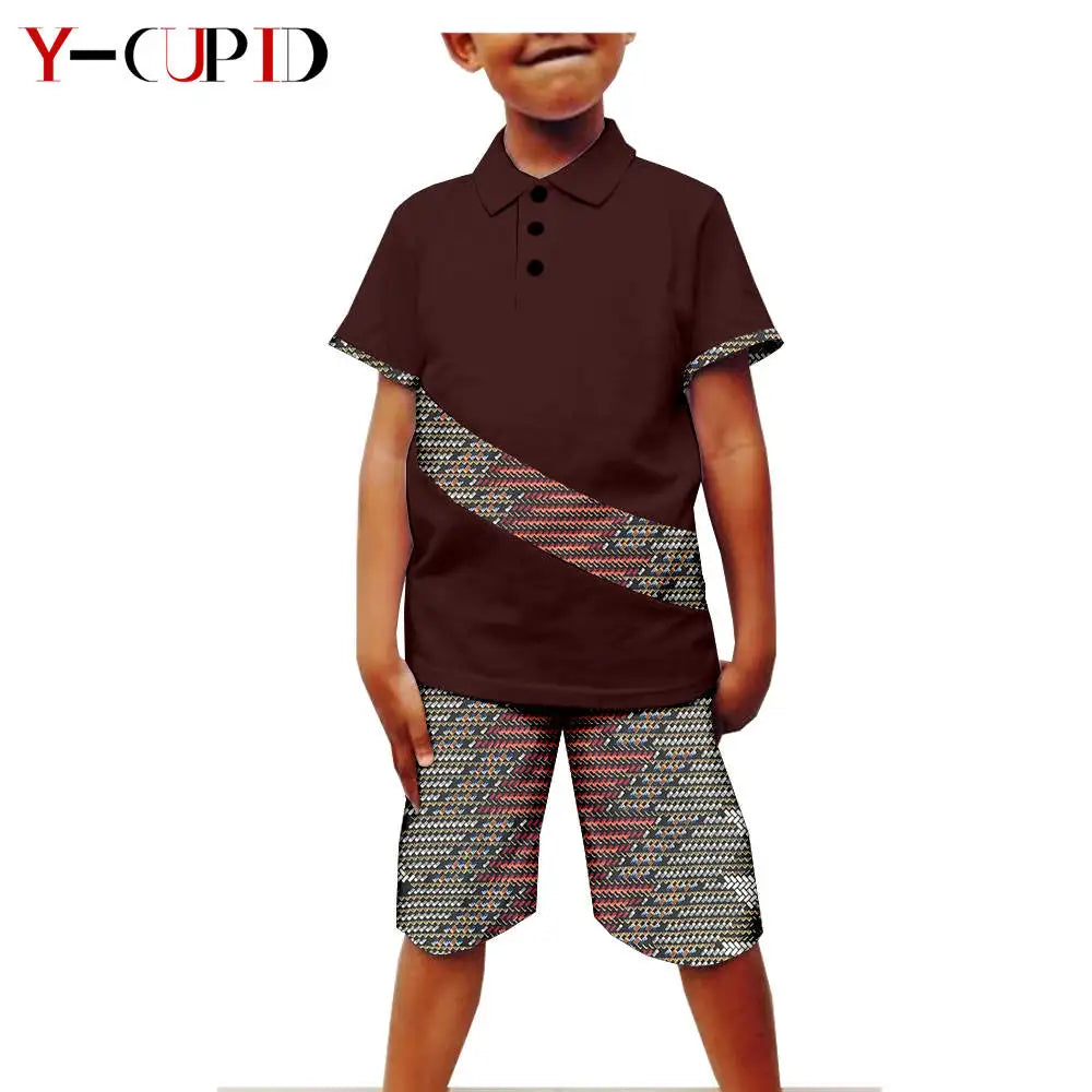 Conjunto 2 Piezas Camiseta Manga Corta Bazin Riche | Casual | Tallas XS-XXL | Tico Trendy