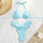 Bikini Dividido con Cuerda de Corbata - Estilo de Tres Puntos