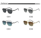 Gafas de Sol CATERSIDE Polarizadas | Lentes Planas y Doble Puente | Montura Metal | UV400
