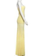 Vestido Patchwork Transparente 2025 | Plisado sin Tirantes | Espalda Descubierta | Banquete