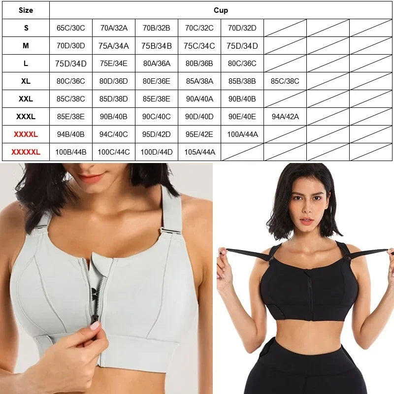 Sujetador Deportivo para Mujer S-5XL | Alto Impacto y Sin Mangas | Fitness y Running | Tico Trendy