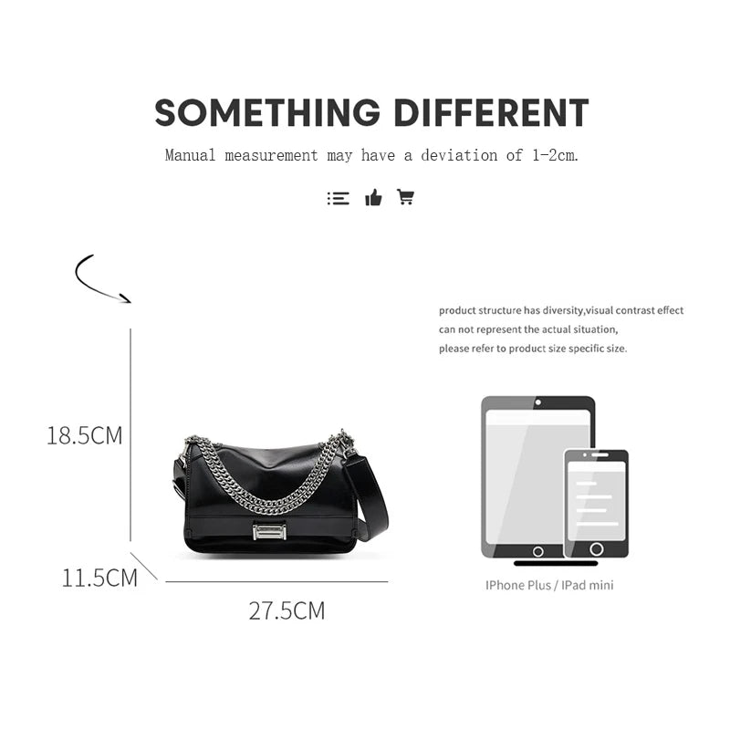 Marca LAORENTOU, bolso de hombro de piel sintética para mujer, bolso cruzado de gran capacidad para Otoño e Invierno 2025