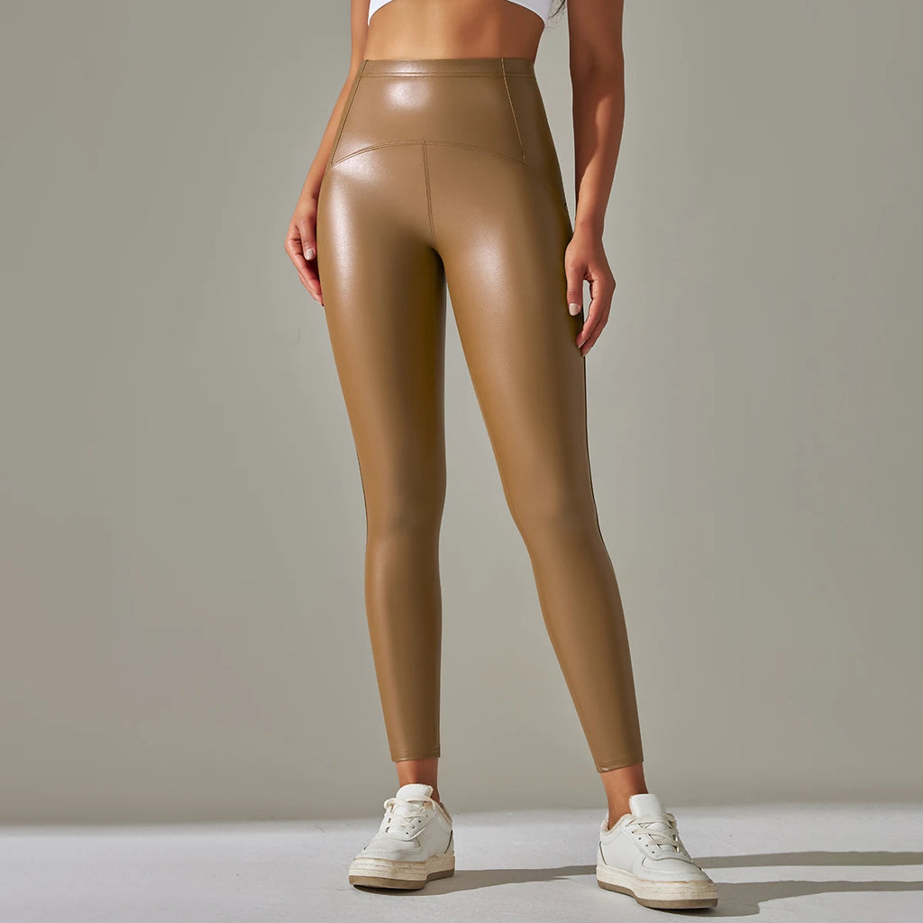 Pantalón Lápiz Alto Ticotrendy | Cuero PU Elástico | Otoño Invierno