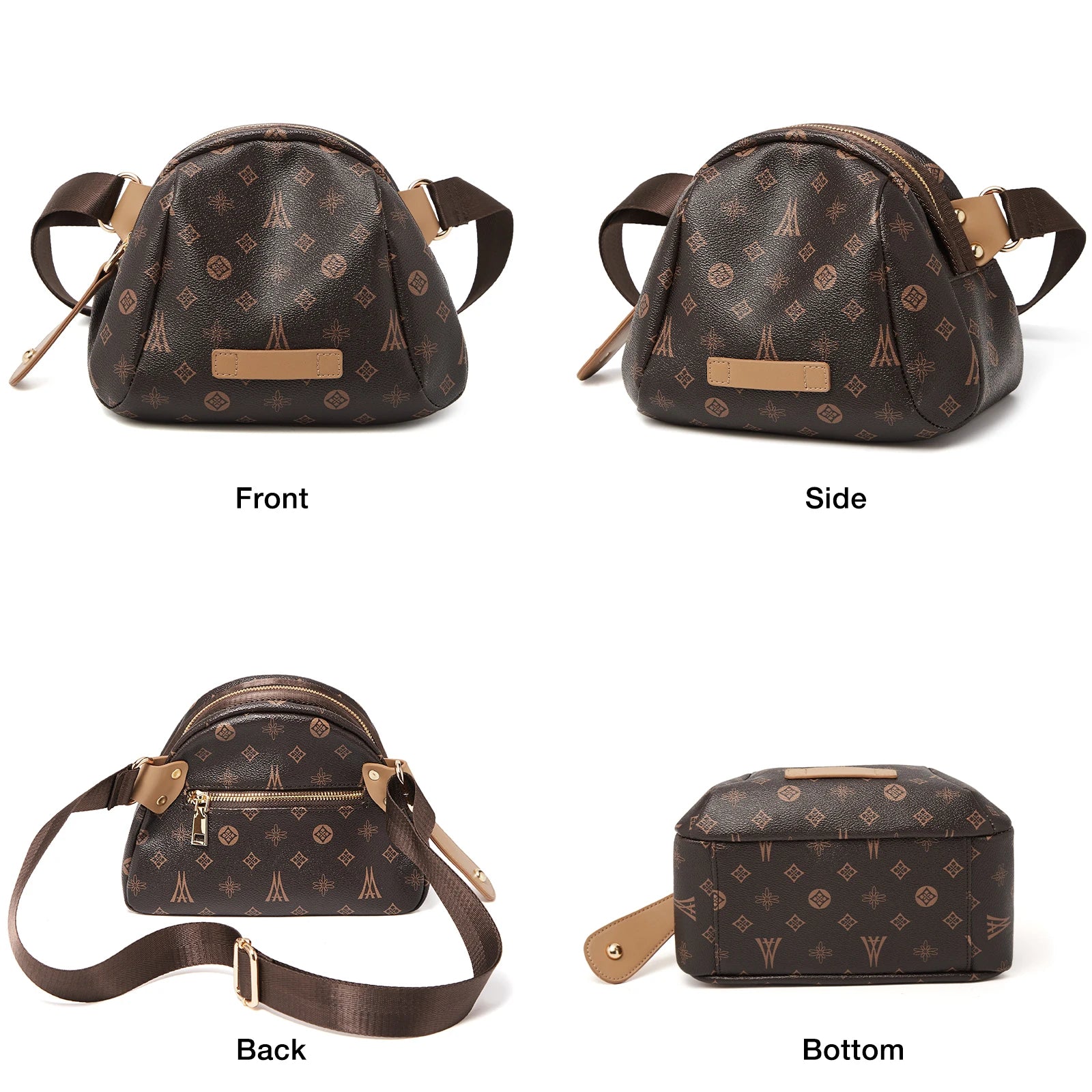 LAORENTOU bolso cruzado de concha de PVC para mujer, bolso de hombro informal grande a la moda para chica, bolso de viaje, regalo para esposa, novia, 2025