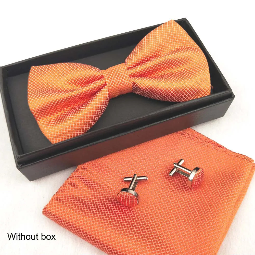 Conjunto Elegante para Hombre Pajarita Cuadros Liso Moda Casual