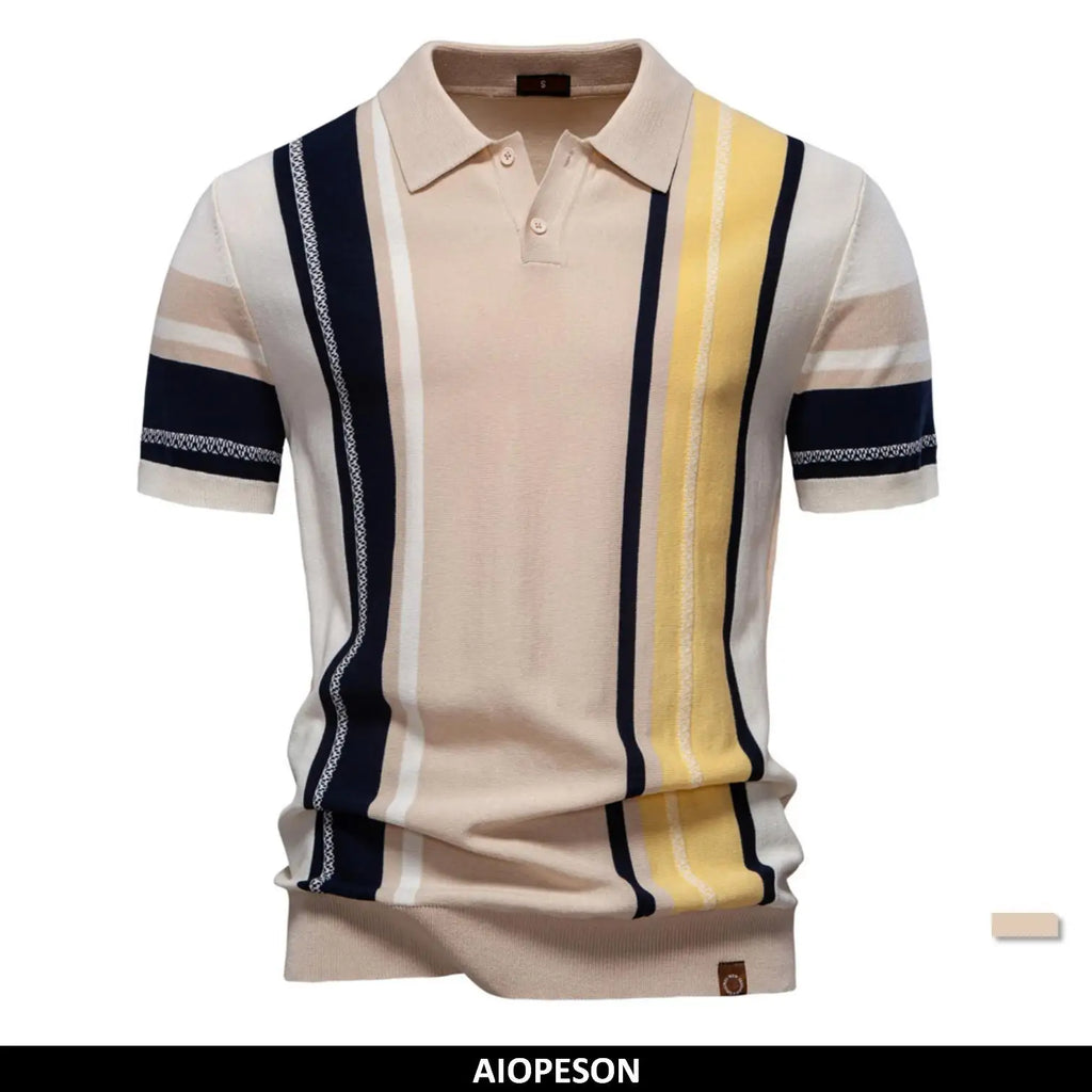 Polo Panel Contraste Malla Hombre | Punto Ligero Transpirable | Tallas S-XXL | Tico Trendy