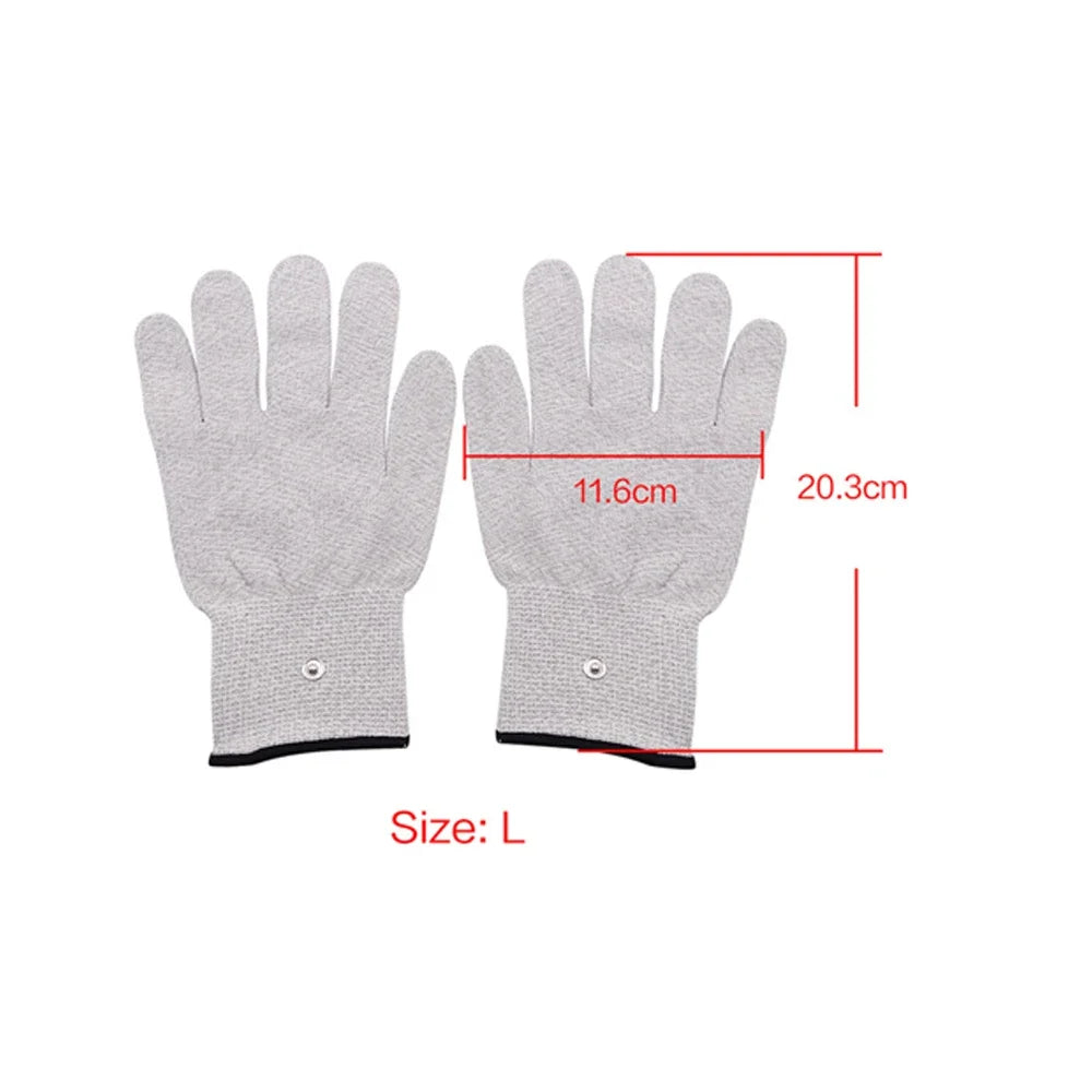 Guantes de Masaje de Fisioterapia Tens con Electrochoque Eléctrico
