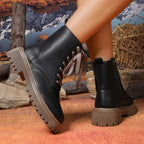 Botines de Plataforma con Cordones | Estilo Urbano Tico | Mujer