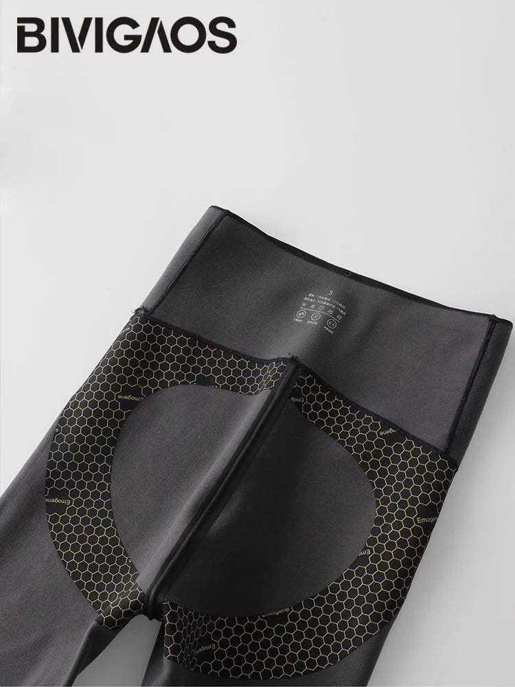 Leggings Térmicos Tiburón Polar Fino | Slim Fit Cintura Alta | Glúteos Sin Costuras Sexy