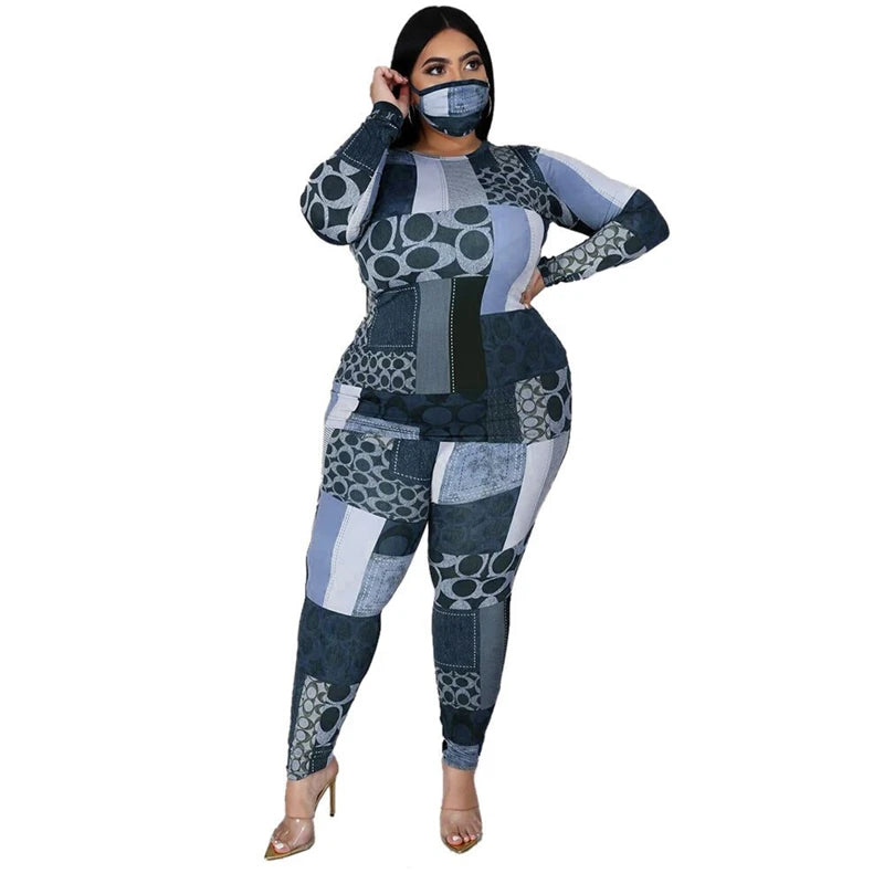 Conjunto de ropa de talla grande para correr, chándal de 2 piezas, Top elástico y pantalones, traje a juego, venta al por mayor, Dropshipping