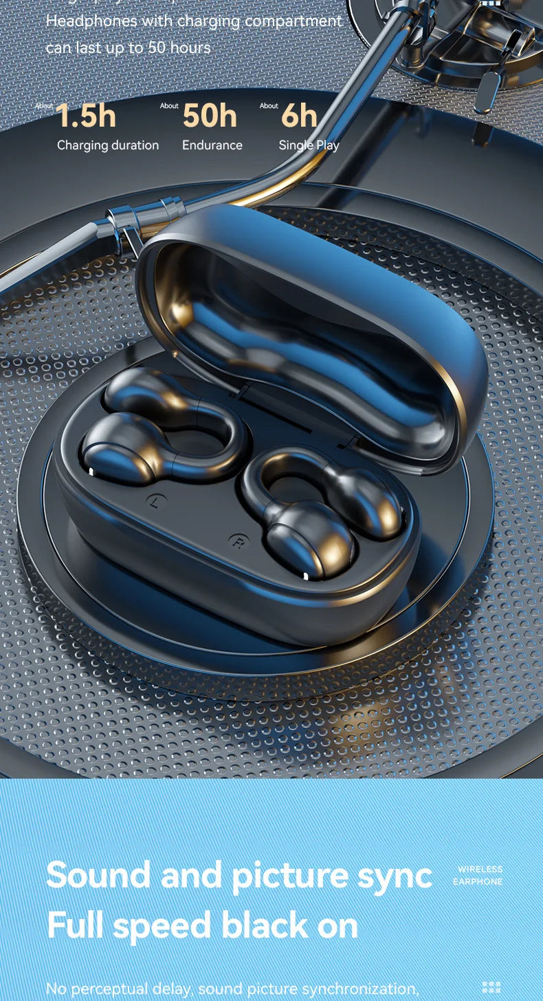 Auriculares Sony Bluetooth 5.3 TWS | Conducción Ósea | Reducción de Ruido | Estéreo HiFi | Impermeables
